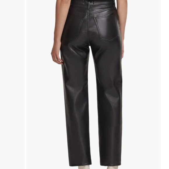 AGOLDE '90s Pinch Waist Recycled Leather High Waist Pants - Picture 2 of 7